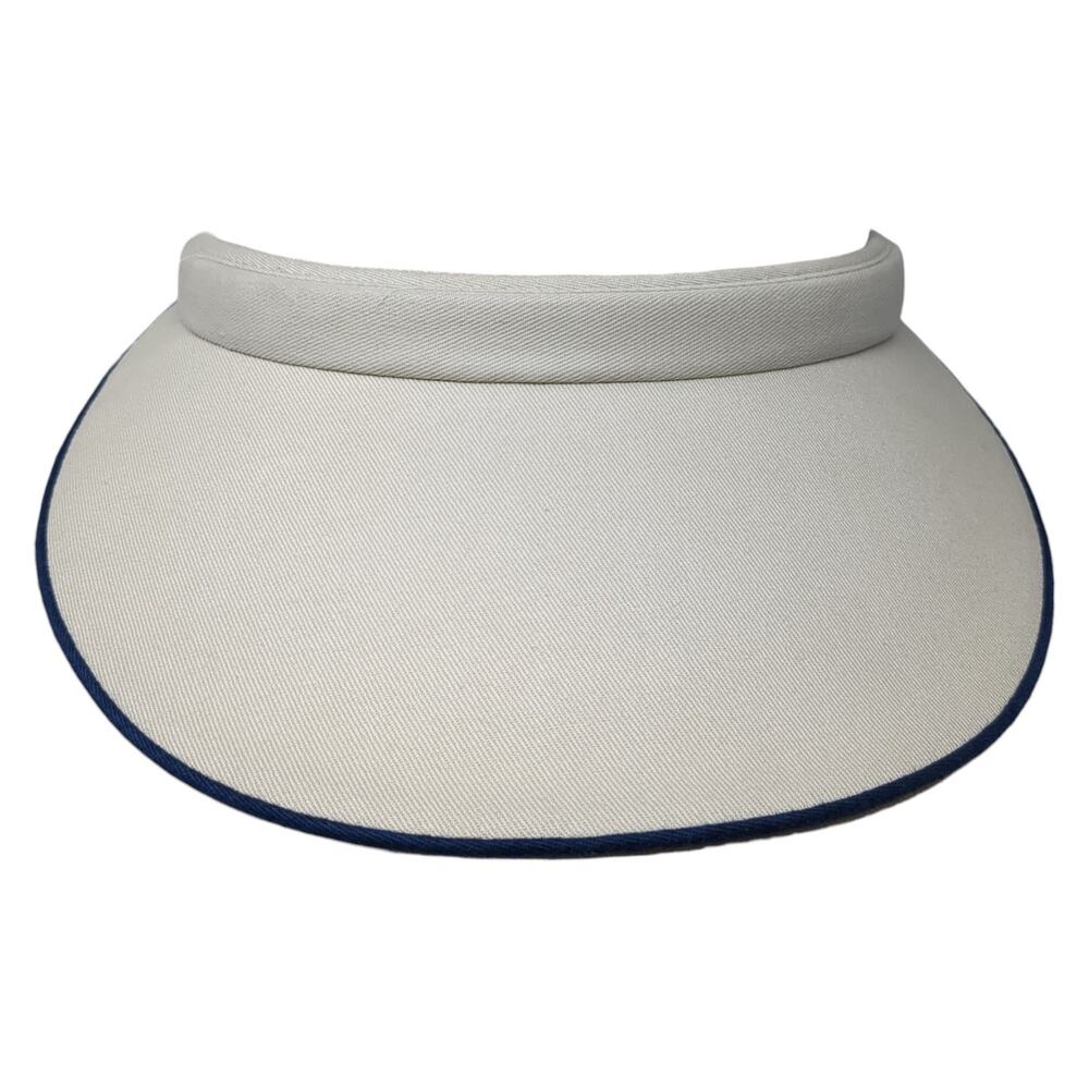Ha Golf Sun Visor Cap Beige One Size Lightweight Outdoor Blank Cotton